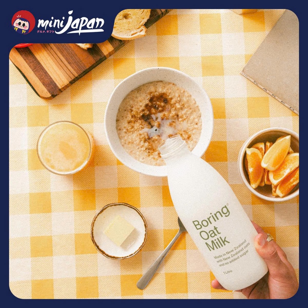 Thùng 6 Chai Sữa Yến Mạch BORING Milk 1L New Zealand - Vị Nguyên Bản & Barista Pha Cà Phê | BigBuy360 - bigbuy360.vn