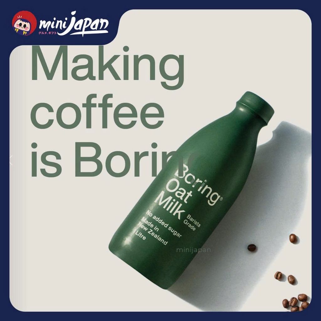 Thùng 6 Chai Sữa Yến Mạch BORING Milk 1L New Zealand - Vị Nguyên Bản & Barista Pha Cà Phê | BigBuy360 - bigbuy360.vn