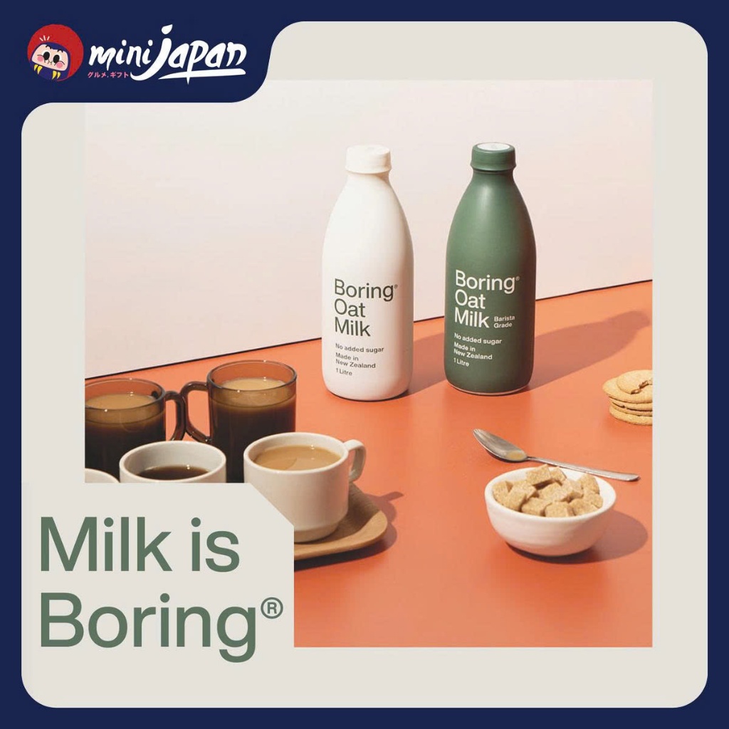 Thùng 6 Chai Sữa Yến Mạch BORING Milk 1L New Zealand - Vị Nguyên Bản & Barista Pha Cà Phê | BigBuy360 - bigbuy360.vn
