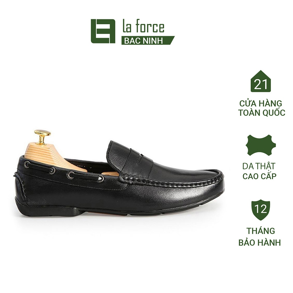 Giày da nam Laforce Bắc Ninh kiểu dáng Moccasin đai ngang đế mềm lịch lãm GNLA19-5-D-BN