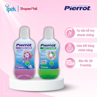 Combo 2 nước súc miệng Pierrot chống mảng bám 500ml + chăm sóc toàn diện 6 in1 500ml