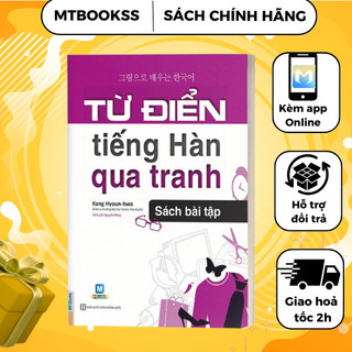 Sách - từ điển tiếng hàn qua tranh - sách bài tập