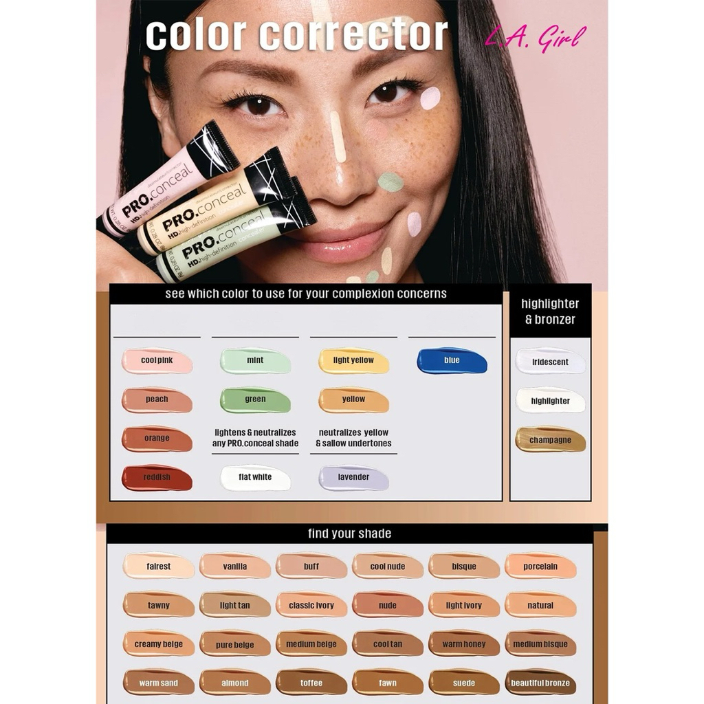 CHIẾT 0.8Ml | Che khuyết điểm triệt sắc hiệu chỉnh da LA Girls | BigBuy360 - bigbuy360.vn