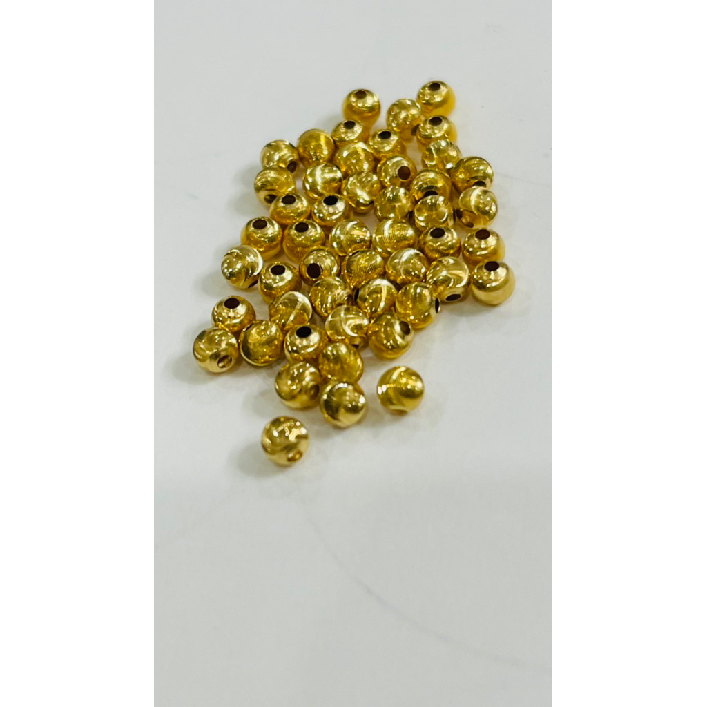 ✴️ Charm bi vàng xoáy sz 4mm -18 K ✴️ Xoáy Lưỡi Liềm phản Quang - V.àng xịn AU 750 đặc rắn cứng