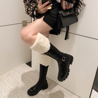 Bốt đùi nữ cổ lông tuyết Lormhes phonix hàng cao cấp chuẩn QCC Full box