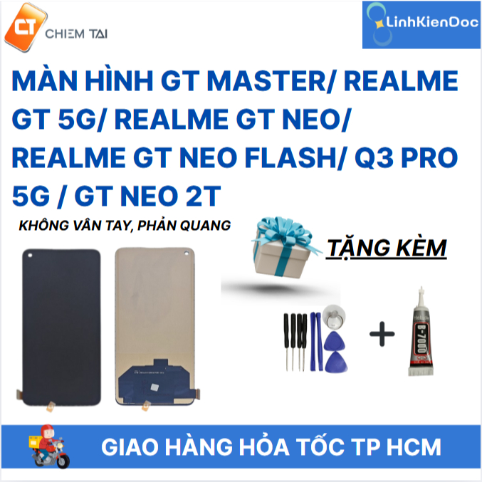 Màn hình GT Master/ Realme GT 5g/ Realme GT Neo/ Realme GT Neo Flash/ Q3 Pro 5G / GT Neo 2T không vân tay, phản quang | BigBuy360 - bigbuy360.vn