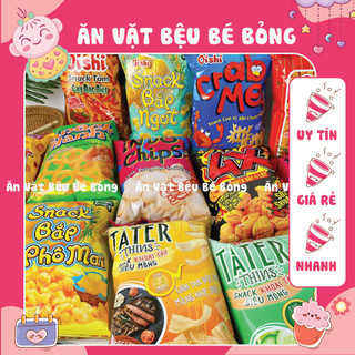   GÓI KHỔNG LỒ 68G  Bim bim Oishi đủ vị hàng chính hãng Đồ ăn vặt 