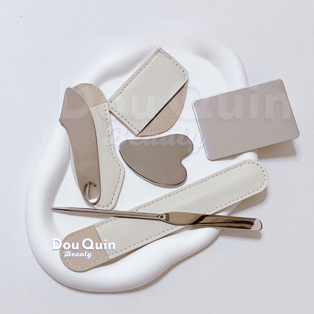 [BSL] Que Squatula Dàn Kem Nền Khay Trộn Kem Nền Bằng Thép Không Gỉ Bẳng Trộn Cho Lớp Nền Mỏng Mịn -