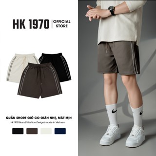 Quần Short Gió Thể Thao Nam Nữ Unisex 150GSM Chất Gió Co Giãn Nhẹ Mềm Mịn Form Regular Trên Gối Q216