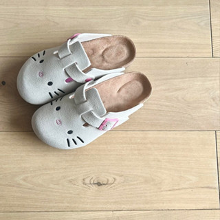  Dép sục nữ Birjens họa tiết thêu Hello Kity phong cách Hàn Quốc   Fullbox QCC  