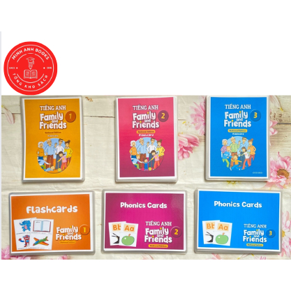 Combo Flashcards Từ vựng và Phonics Family and Friends phiên bản National ép plastics  bền đẹp