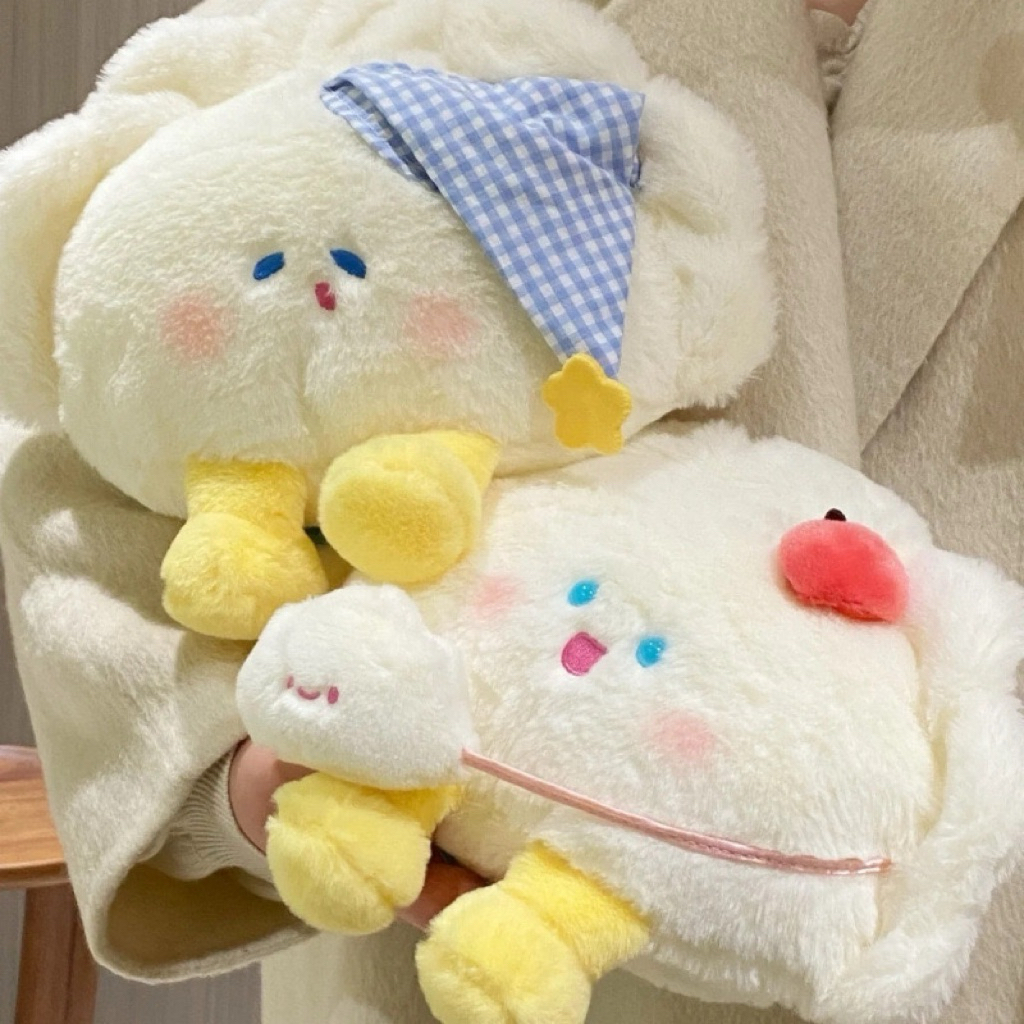 Gấu Bông Hình Bánh Bao Thú Nhồi Bông Dễ Thương