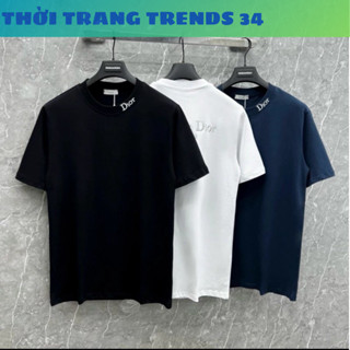 Áo Phông Boy Phố Nam Nữ Đỳ O Cổ Tròn Ngắn Tay Cotton Premium Họa Tiết Thêu Viền Cổ Và Sau Lưng