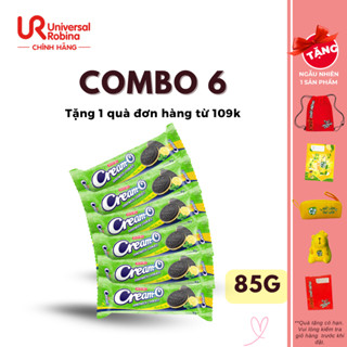  Bánh quy Cream O - Combo 6 Thanh x 85G - Lựa chọn vị: Vị Chanh bạc hà  Vani  Socola  Kem sữa Socola Kem Socola 