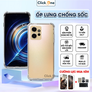 Ốp lưng Redmi NOTE 12 4G/5G, 12S, 12R, 12 PRO, 12 TURBO Silicon dẻo trong chống sốc 4 cạnh bảo vệ camera | Ốp chống sốc