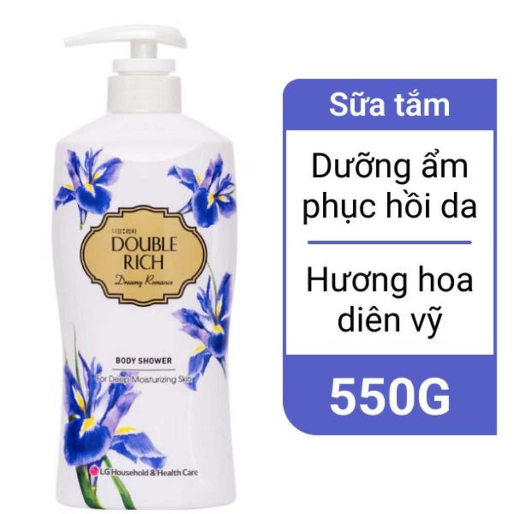 Sữa tắm Double Rich hoa Iris 550ml