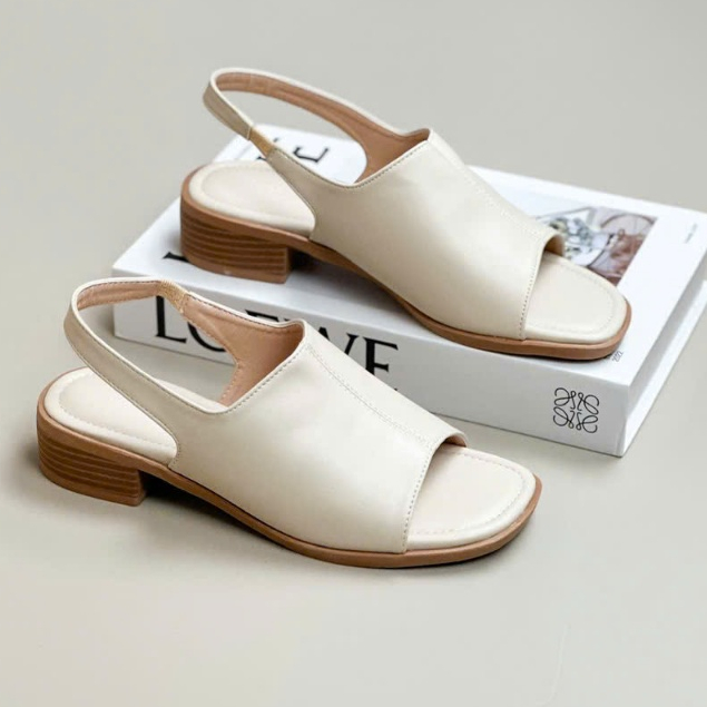 Sandal nữ bản to cao 3cm E44 fulbox - HACHI SHOES