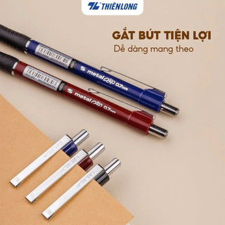 Bút Bi Bấm 0.7mm Thiên Long TL-036 (Đệm Bút Chống Đau Tay, Trơn Trượt)