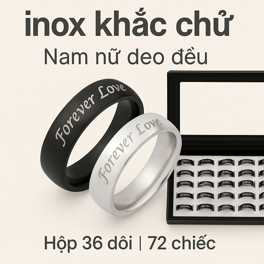 Hộp nhẫn 36 đôi thời trang dễ thương ( 72 chiếc lẻ ) - SP000395