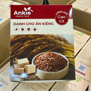  Lương khô ankie phù hợp cho người ăn kiêng tiểu đường healthy giảm cân hộp 750g vị Gạo lứt 
