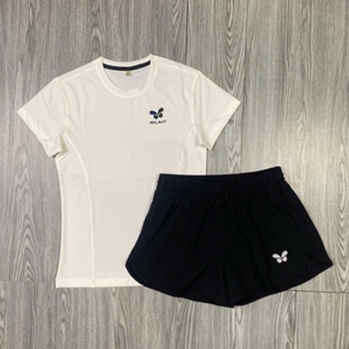 Bộ Quần Đùi 2 Lớp Kèm Áo Thun Thể Thao Nữ Basic MILAVY Vải Thun Lạnh Co Giãn Tốt Tập Gym, Pickleball, Cầu Lông, Tennis