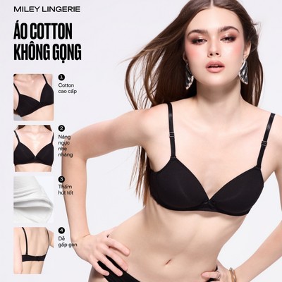 [LIVE] Áo Ngực Nữ Cotton Không Gọng Miley Lingerie Mềm Mịn Thoáng Khí