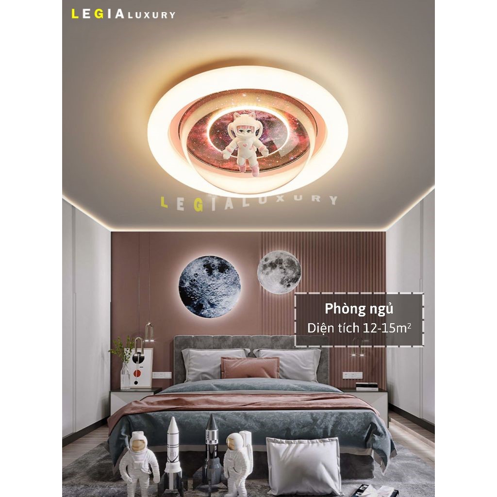 Đèn ốp phòng ngủ trẻ em đẹp 2026 tích hợp 3 màu 3 chế độ , gọn nhẹ sáng đang yêu xinh xắn