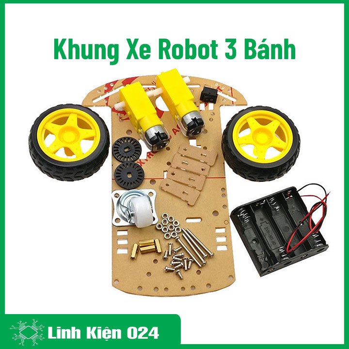 Combo Khung Xe Robot 3 Bánh V1