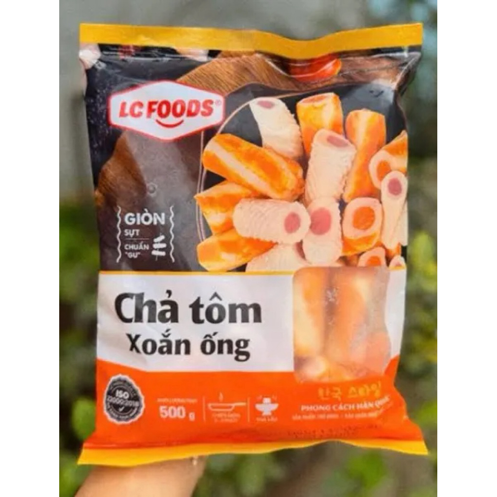 Chả tôm xoắn ống Lacusina 500g