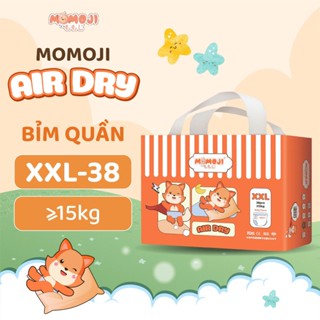   Phiên Bản Mới  Tã Bỉm Quần Momoji Air Dry Êm Mềm Siêu Khô Thoáng An Toàn Cho Bé Size 2XL38 