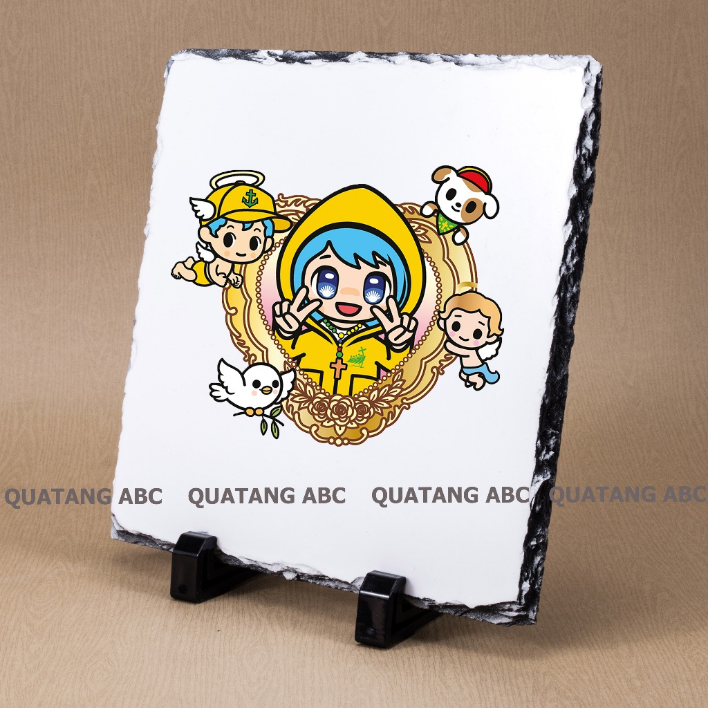 Kỷ niệm chương Đá vuông LUCE Nhân vật Linh vật Biểu tượng Năm Thánh Công Giáo DV-LUCE Quà tặng ABC