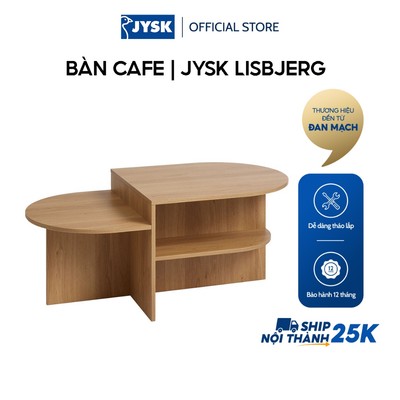 Bàn cafe | JYSK Lisbjerg | gỗ công nghiệp | màu sồi | R60xD107xC45cm