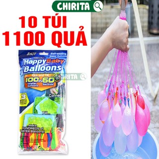  Combo 1110 Quả Bong Bóng Nước Chùm Loại Tốt - Đồ Chơi Bong Bóng Nước Chụp Ảnh Kỷ Yếu Trò Chơi Giải Trí Chirita 