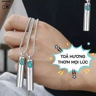 Dây Chuyền Nước Hoa 12 Chòm Sao Chất Liệu Thép Titan, Vòng Cổ Lưu Hương Nước Hoa HIJU- VC01