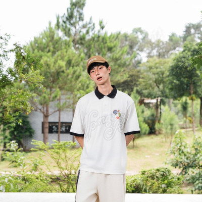 Áo Polo BOO Unisex Oversized Spongebob In Hình Bọt Biển