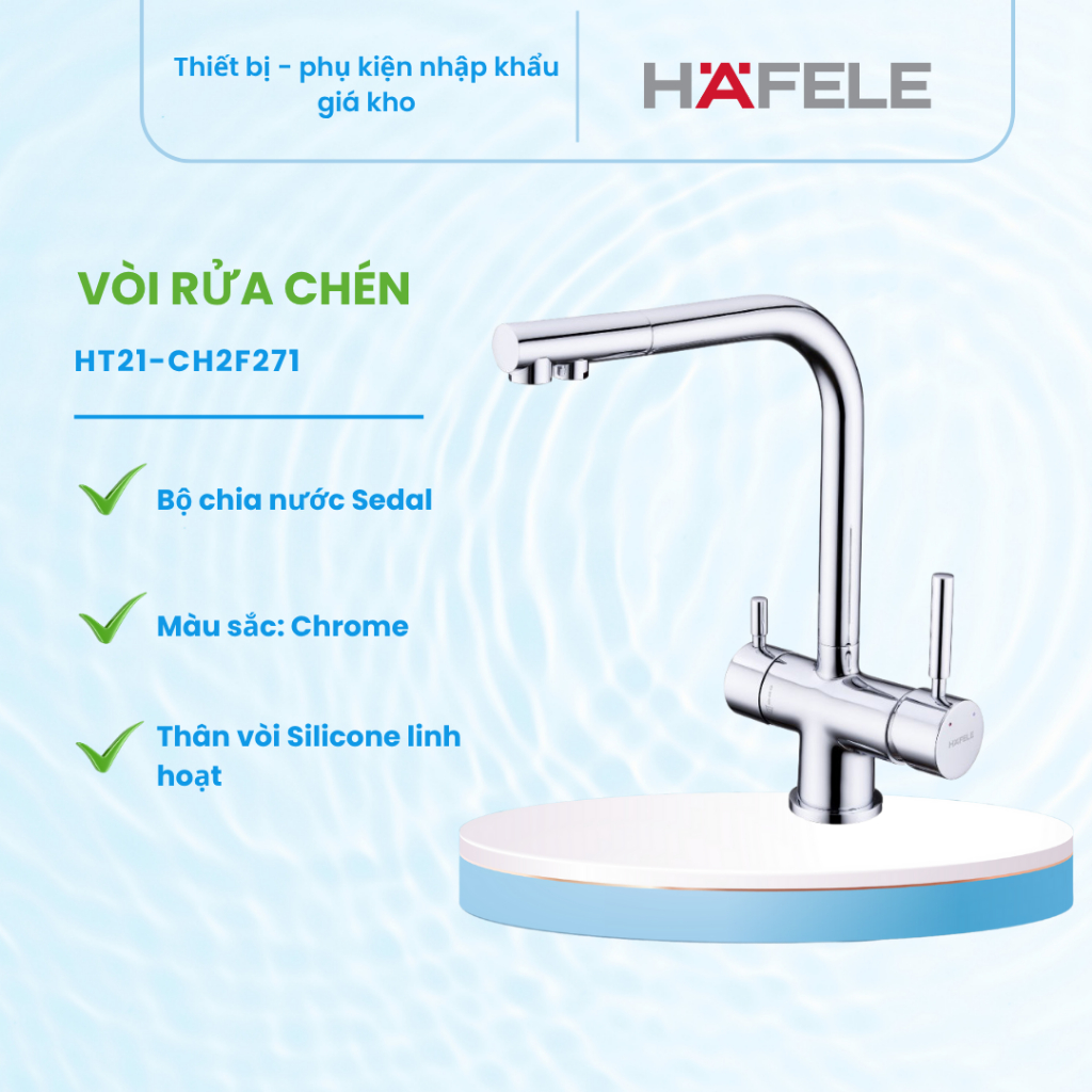 Vòi rửa chén bát Hafele HT21-CH2F271