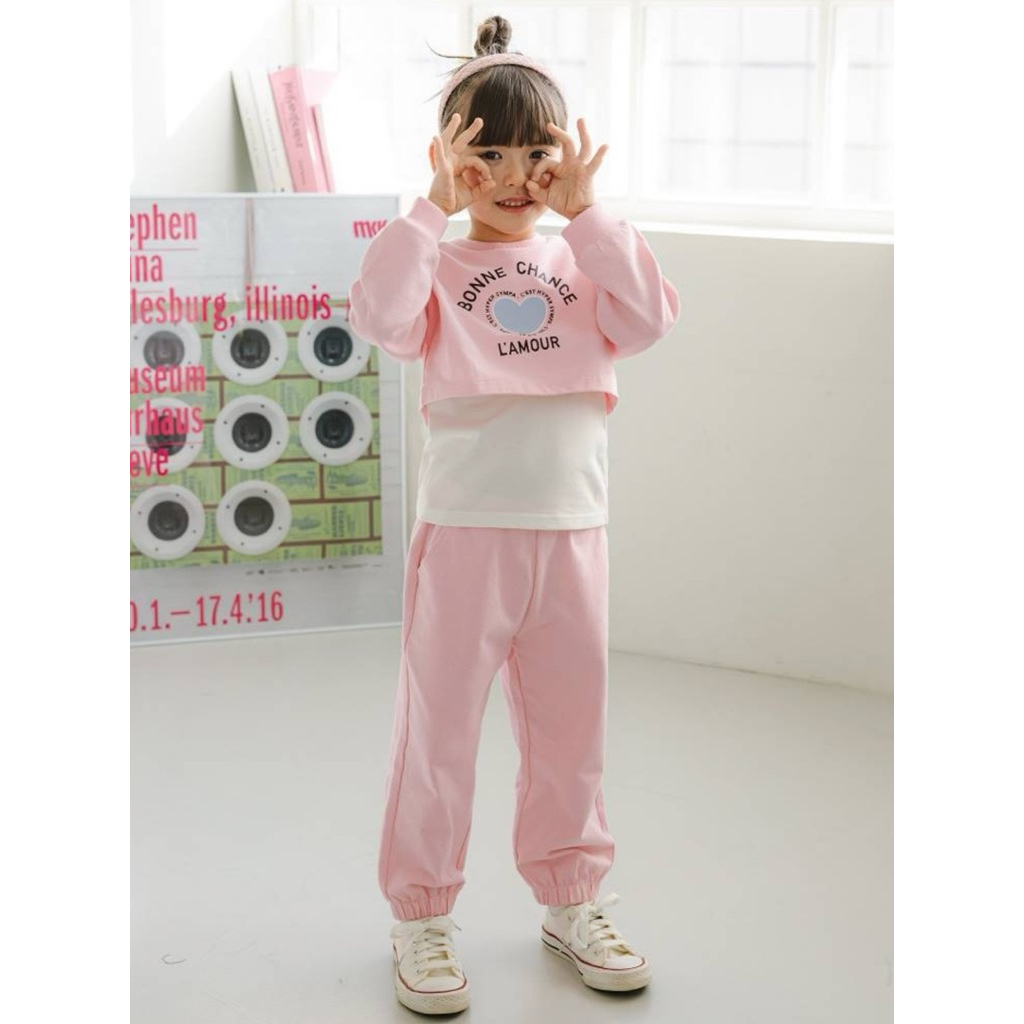 Bộ dài hàng thu đông Owleybarn xuất Hàn dư xịn [Size 150]