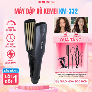 Máy Dập Xù Tóc Kemei KM332 4 Mức Chỉnh Nhiệt, Máy Bấm Tóc Bấm Mè Kiểu Tóc Làm Phồng Chân Tóc Bản To Kemei Store