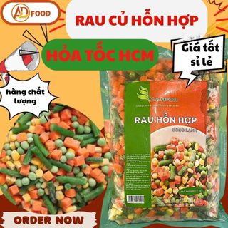[ Siêu Tốc HCM ] Rau Củ Hỗn Hợp V-Safefood- Chiên Cơm- Hầm Canh 500G- 1KG