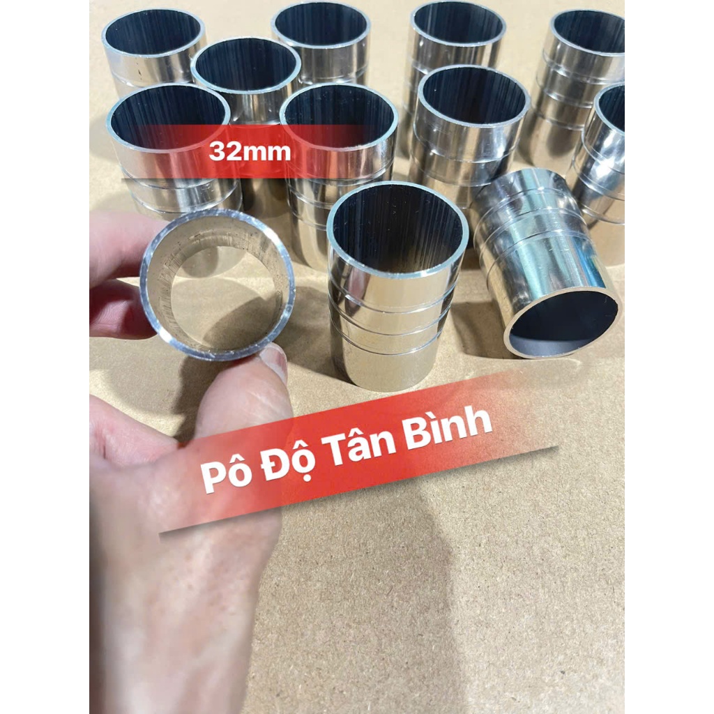Khâu Nối Cổ Pô (TIỆN SỌC) 27 & 32mm Hàn Nối Cổ Inox - Titan Vào Pô Zin