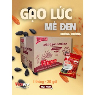 BỘT GẠO LỨC MÈ ĐEN VITAPRO ( KHÔNG ĐƯỜNG ) - 300GR