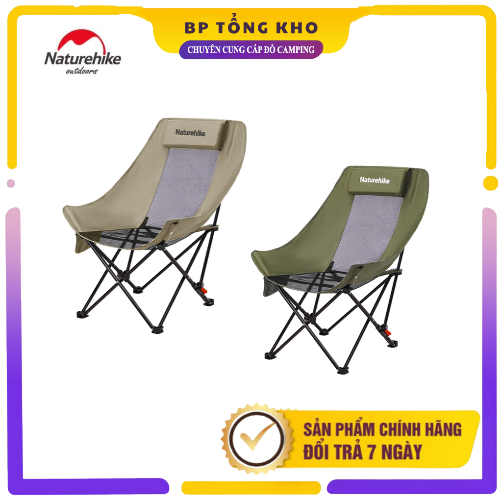 Ghế dã ngoại gấp gọn ngả lưng Naturehike CNK2450JJ020 I CNK2550JJ019 tải trọng 120kg