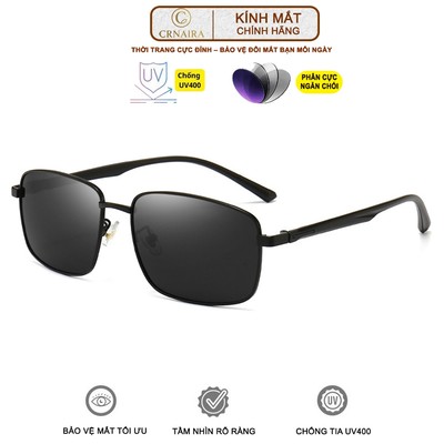 Kính Mát Nam Nữ Crnaira watch M23 Phân Cực Chống UV400 Gọng Kim Loại Thời Trang Cao Cấp