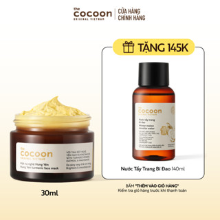 [MUA 1 TẶNG 1] Mặt nạ nghệ Hưng Yên Cocoon 30ml TẶNG Nước tẩy trang bí đao 140ml