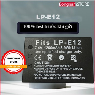  Pin Thay Thế Canon LP-E12 Cho Máy Ảnh Canon EOS 100D EOS M M2 M3 M5 và Các Dòng Khác 