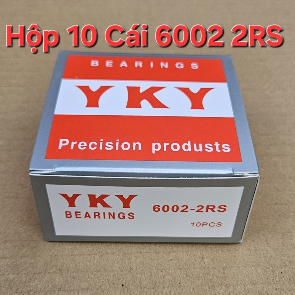 Hộp 10 Cái  bạc đạn 6002 2RS YKY ( cốt 15x32x9mm)