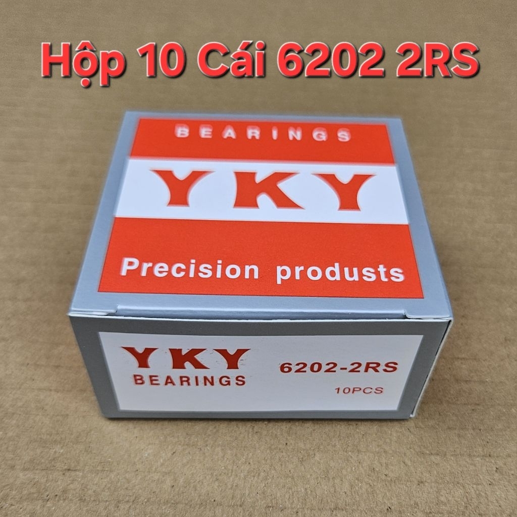 Hộp 10 cái bạc đạn 6202 2RS YKY ( cốt 15x35x11mm)