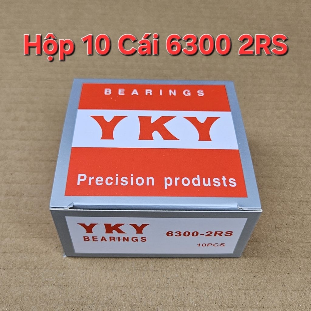 Hộp 10 cái  bạc đạn 6300 2RS YKY ( cốt 10x35x11 mm )