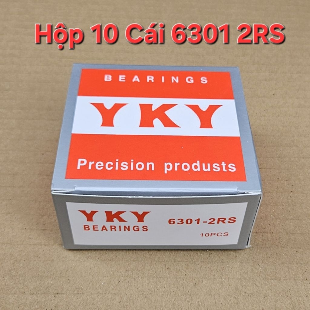 Hộp 10 cái bạc đạn 6301 2RS YKY ( cốt 12x37x12mm)