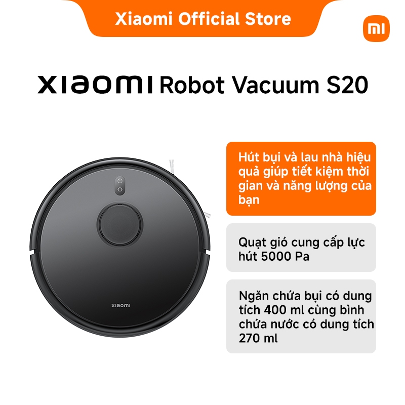 Máy hút bụi Xiaomi Robot Vacuum S20 H | Nhỏ gọn, thông minh và mạnh mẽ | BigBuy360 - bigbuy360.vn